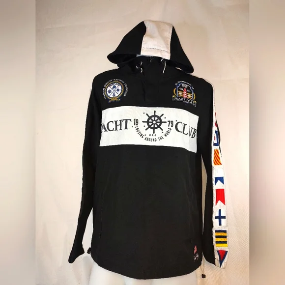 Nautica Yacht Club Youth LG Hooded Track Jacket - Picture 1 of 4